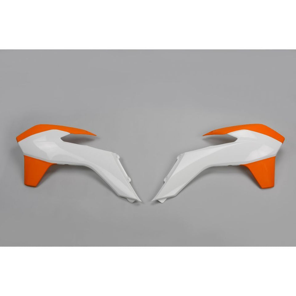 Convogliatori radiatore per KTM 450 EXC-F (14-16) bianchi e arancioni*