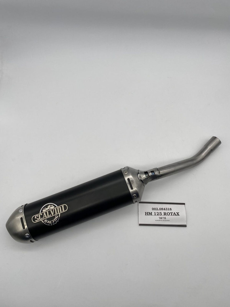 Scalvini HM 125 Rotax (08-16) - Silenziatore Marmitta Scarico Nero-Acciaio