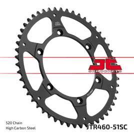 Corona JT acciaio Suzuki RMZ 250 (04-06) 51 denti scaricata