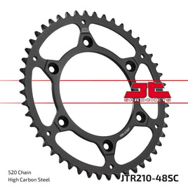 Corona JT acciaio Honda CR 500 (84-04) 48 denti scaricata