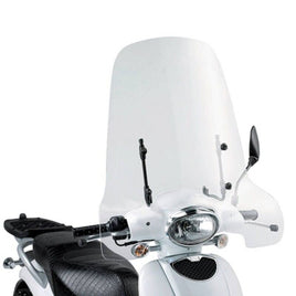 KAPPA Parabrezza Trasparente + Attacchi Per Aprilia Scarabeo 100 2009-2013
