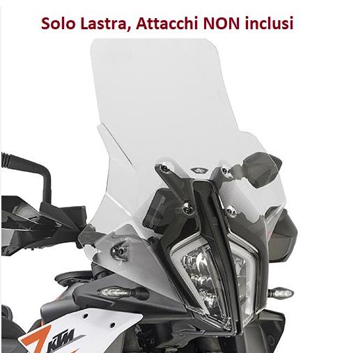 KAPPA Lastra Cupolino Trasparente Spoiler 38,5X51Cm Per KTM 890 Adventure 2023