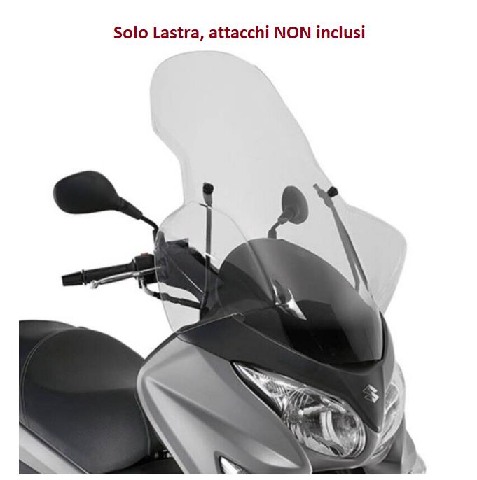 KAPPA Parabrezza Trasparente Solo Lastra Per Suzuki Burgman 200 K7-K9 2006-2013