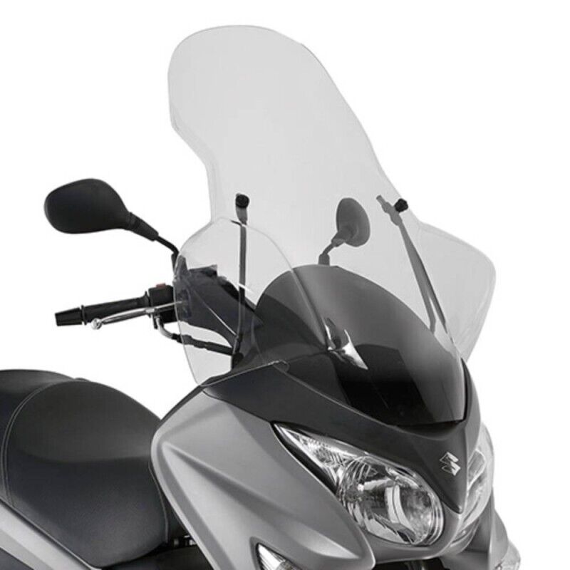 KAPPA Parabrezza Trasparente + Attacchi Per Suzuki Burgman 125 K7-K9 2006-2013