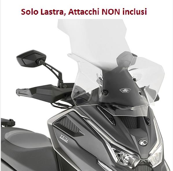 KAPPA Lastra Parabrezza Trasparente Spoiler 73X53 Cm Per Kymco DTX 360 2021-2023