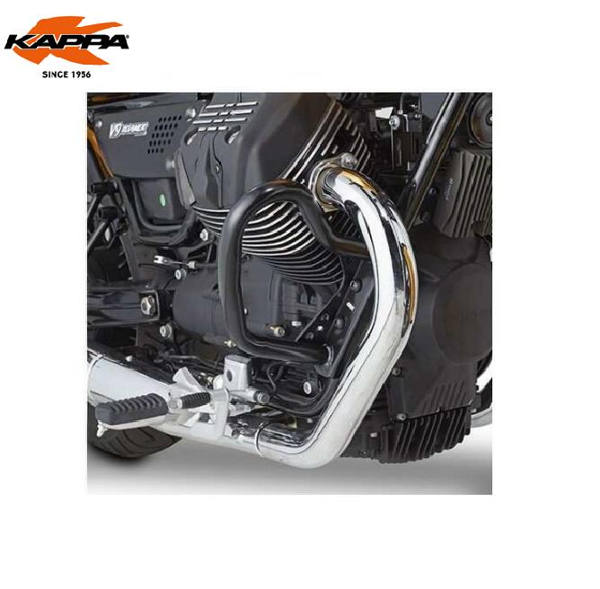 KAPPA Paramotore Tubolare 25mm Nero Protezion Per Moto Guzzi V9 Bobber 2016-2023