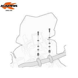 KAPPA Kit Viteria Per KS900A Honda CRF1000L Africa Twin Adventure Sport 2018-19