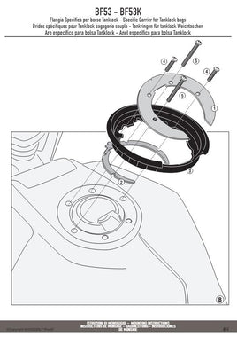 KAPPA Flangia Per Borsa Da Serbatoio Tanklock Per Husqvarna Svartpilen 701 2020