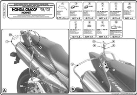KAPPA Telaietti Laterali Per Borse Morbide Per Honda Hornet 600 1998-2002