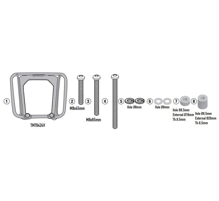 KAPPA Telaietto Laterale Per Una Borsa Morbida RB105 Per Triumph Speed 400 2024