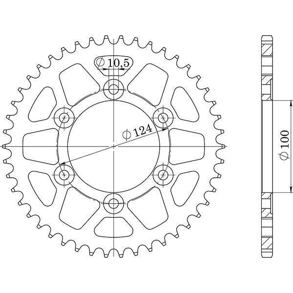 CORONA IN ACCIAIO P520 - Z36 PER DUCATI 600 Supersport tel. <01852 1994-1994