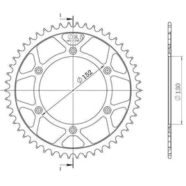 CORONA IN ACCIAIO P520 - Z46 PER APRILIA 550 SXV 2005-2014