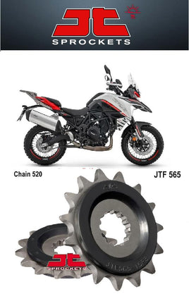 Pignone silenziato gommato JT ammortizzato 16 dentip 520 per Benelli TRK 702 / X