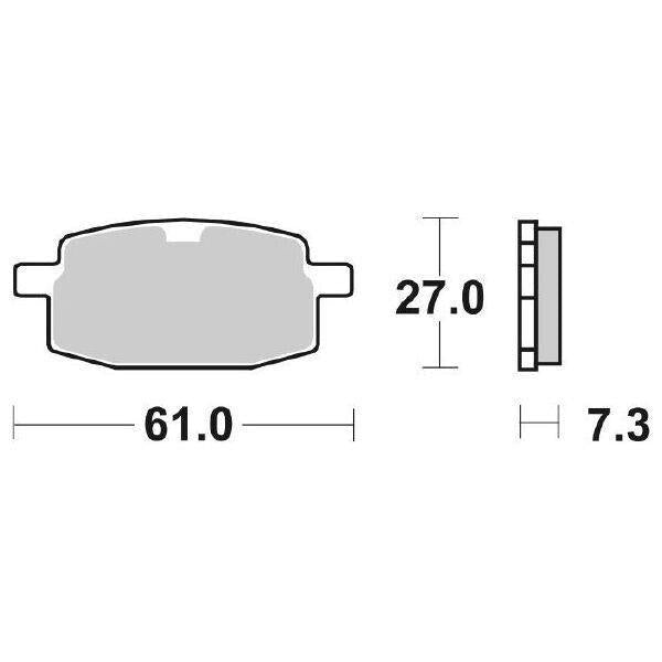 111HF SBS PASTIGLIA FRENO ANT per ADLY 50 Cat 2T 1997-2011