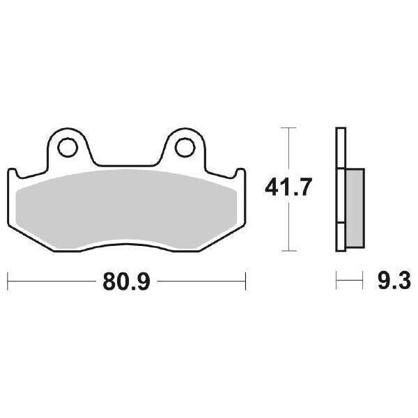 125HF SBS PASTIGLIA FRENO ANT per HONDA 125 SH 2001-2004