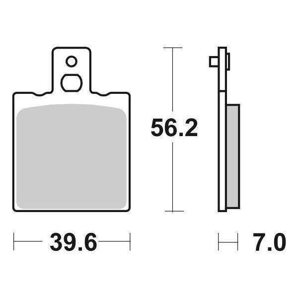 138HF SBS PASTIGLIA FRENO ANT per MALANCA 125 Mark 0-1985