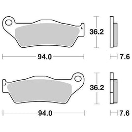 151HF SBS PASTIGLIA FRENO POST per CF MOTO 700 CL-X Adventure 2023-2024