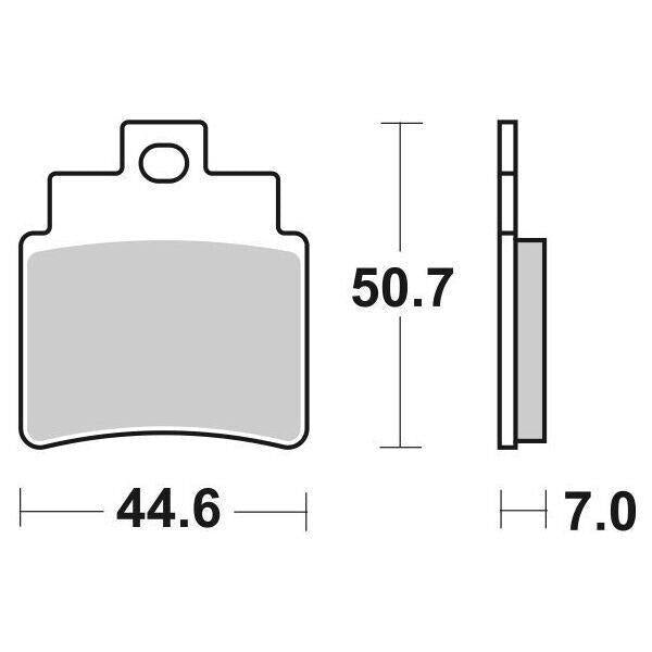 171HF SBS PASTIGLIA FRENO ANT per SYM 300 CRUISYM E4 2019-2020