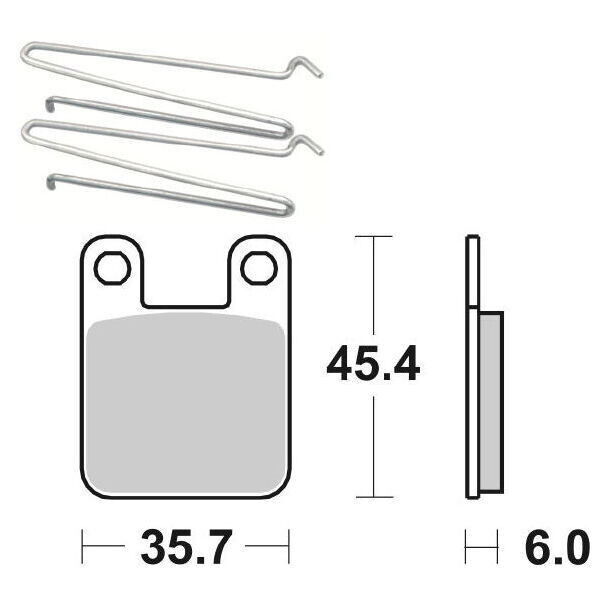 188HF SBS PASTIGLIA FRENO ANT per GAS GAS 338 Contact JTX 320 1997-1997