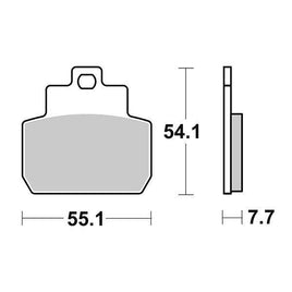 191HM SBS PASTIGLIA FRENO ANT DX o SX per PIAGGIO 200 X9 Evolution 2003-2003