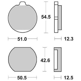 510HF SBS PASTIGLIA FRENO ANT per KAWASAKI 1000 Z A 1977-1979