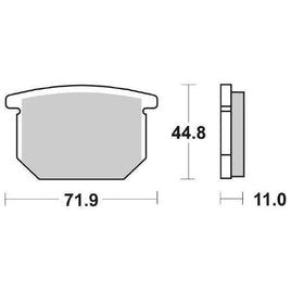 534HF SBS PASTIGLIA FRENO ANT per SUZUKI 650 GS GT 1983-1983