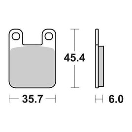 559HF SBS PASTIGLIA FRENO ANT per SCORPA 250 SY Trial 2000-0