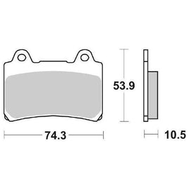 590HF SBS PASTIGLIA FRENO ANT DX o SX per YAMAHA 250 TZR 1985-1988