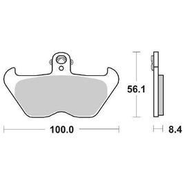 703HF SBS PASTIGLIA FRENO ANT DX o SX per BMW 850 R R 1999-2002