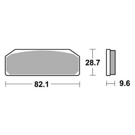 845DS-2 SBS PASTIGLIA FRENO per BREMBO 0 RADIALE MONBLOCCO GP TYPE 2000-2000