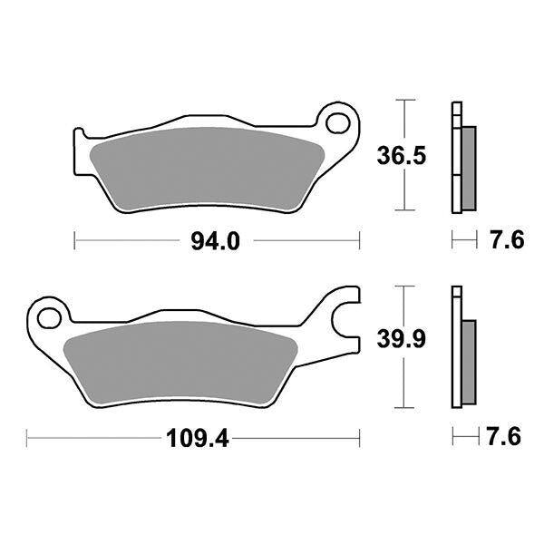 951HF SBS PASTIGLIA FRENO ANT per SUZUKI 125 GSX-R 2017-2021