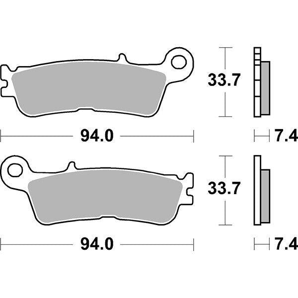 965SI SBS PASTIGLIA FRENO ANT per FANTC MOTOR 125 XX 2022-2024