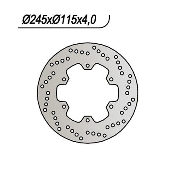 028 NG DISCO FRENO POST per DUCATI 620 Monster 2005-2006