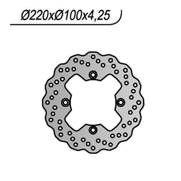 100X NG DISCO FRENO POST per KAWASAKI 600 Ninja ZX-6RR 2003-2006