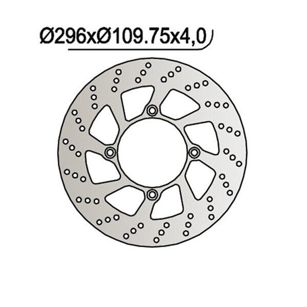 1024 NG DISCO FRENO ANT per HONDA 650 FMX 2005-2007