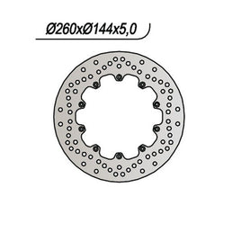 1047 NG DISCO FRENO ANT DX o SX per BMW 750 R 75/5 1973-1976