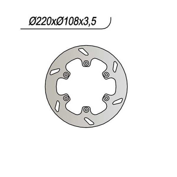 1057 NG DISCO FRENO POST per GAS GAS 125 EC 2T 1996-2014