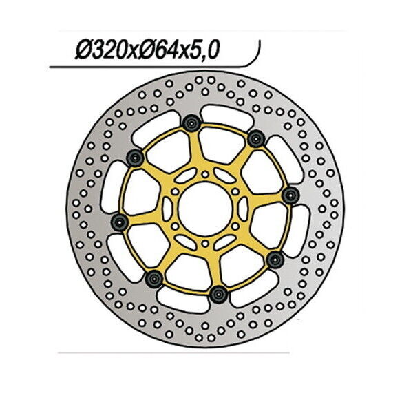 1060 NG DISCO FRENO ANT DX o SX per APRILIA 1000 RSV R Tuono 2002-2005