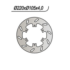 113 NG DISCO FRENO ANT per PIAGGIO 50 Liberty 4T Delivery TNT / Single 2009-2014