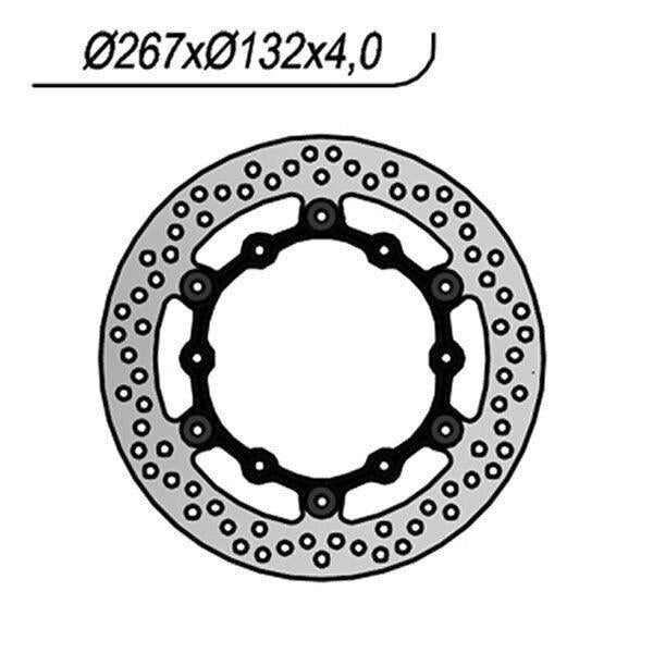 1195 NG DISCO FRENO ANT DX o SX per YAMAHA 350 RD LC YPVS 1983-1984