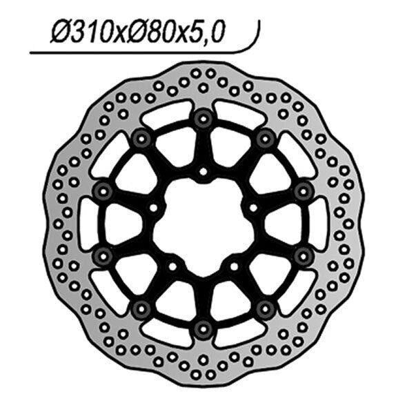 1213X NG DISCO FRENO ANT DX o SX per KAWASAKI 800 Z C 2013-2016