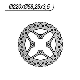 1219X NG DISCO FRENO ANT per HONDA 125 PCX 2010-2012