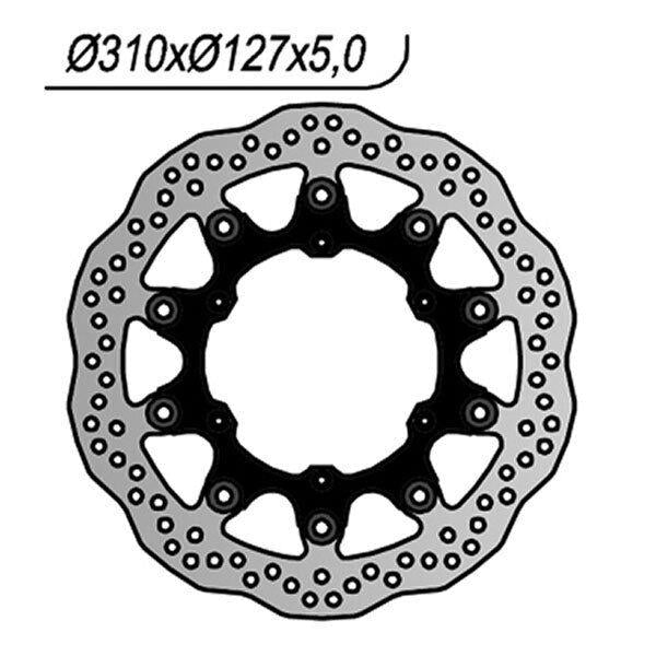 1224X NG DISCO FRENO ANT per HUSABERG 450 FS E 2005-2008