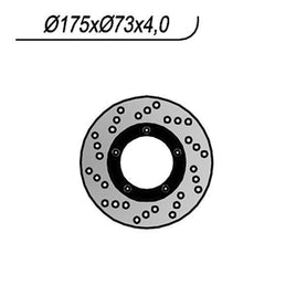 1237 NG DISCO FRENO ANT per PIAGGIO 125 Hexagon 1994-1997