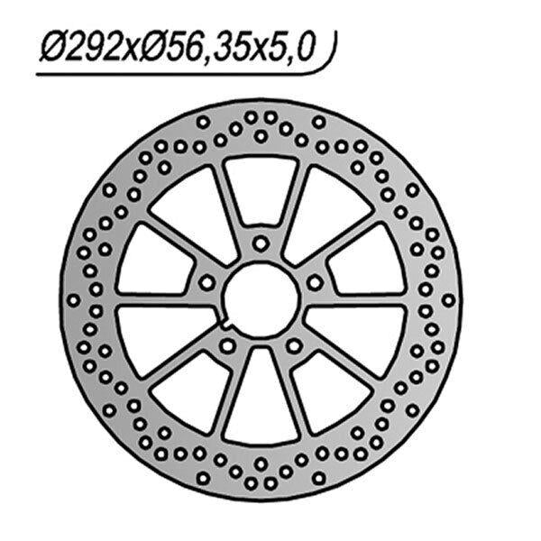 1247 NG DISCO FRENO POST per HARLEY DAVIDSON 883 XLL Sportster Low 2005-2013