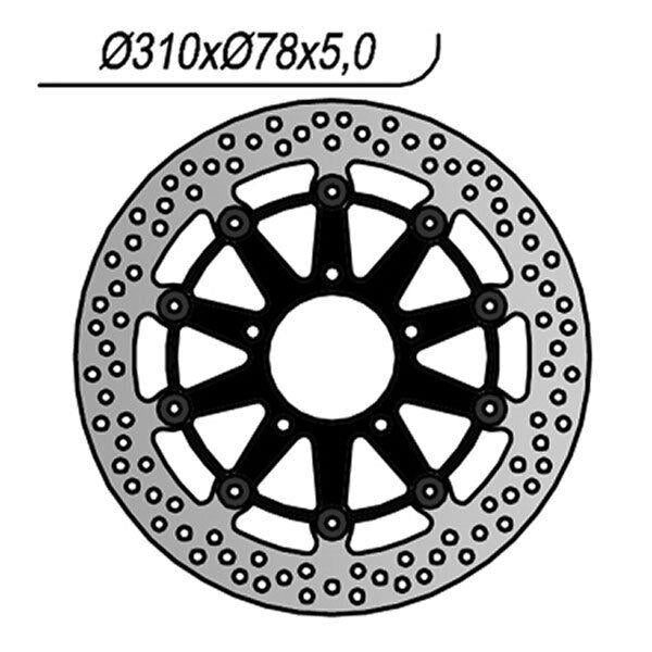 1256 NG DISCO FRENO ANT DX o SX per TRIUMPH 600 TT 2000-2004