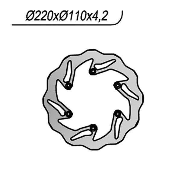 129X NG DISCO FRENO POST per HUSABERG 400 FE E 2000-2003