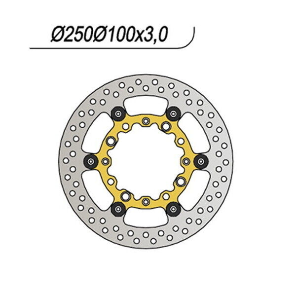 137 NG DISCO FRENO ANT per KAWASAKI 650 KLX R 1997-2001