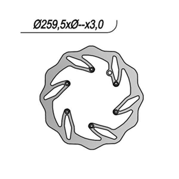 140X NG DISCO FRENO ANT per HUSABERG 470 FC 2001-2002