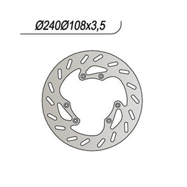 152 NG DISCO FRENO ANT per MOTOR HISPANIA 50 Furia Euro 1 2002-2002